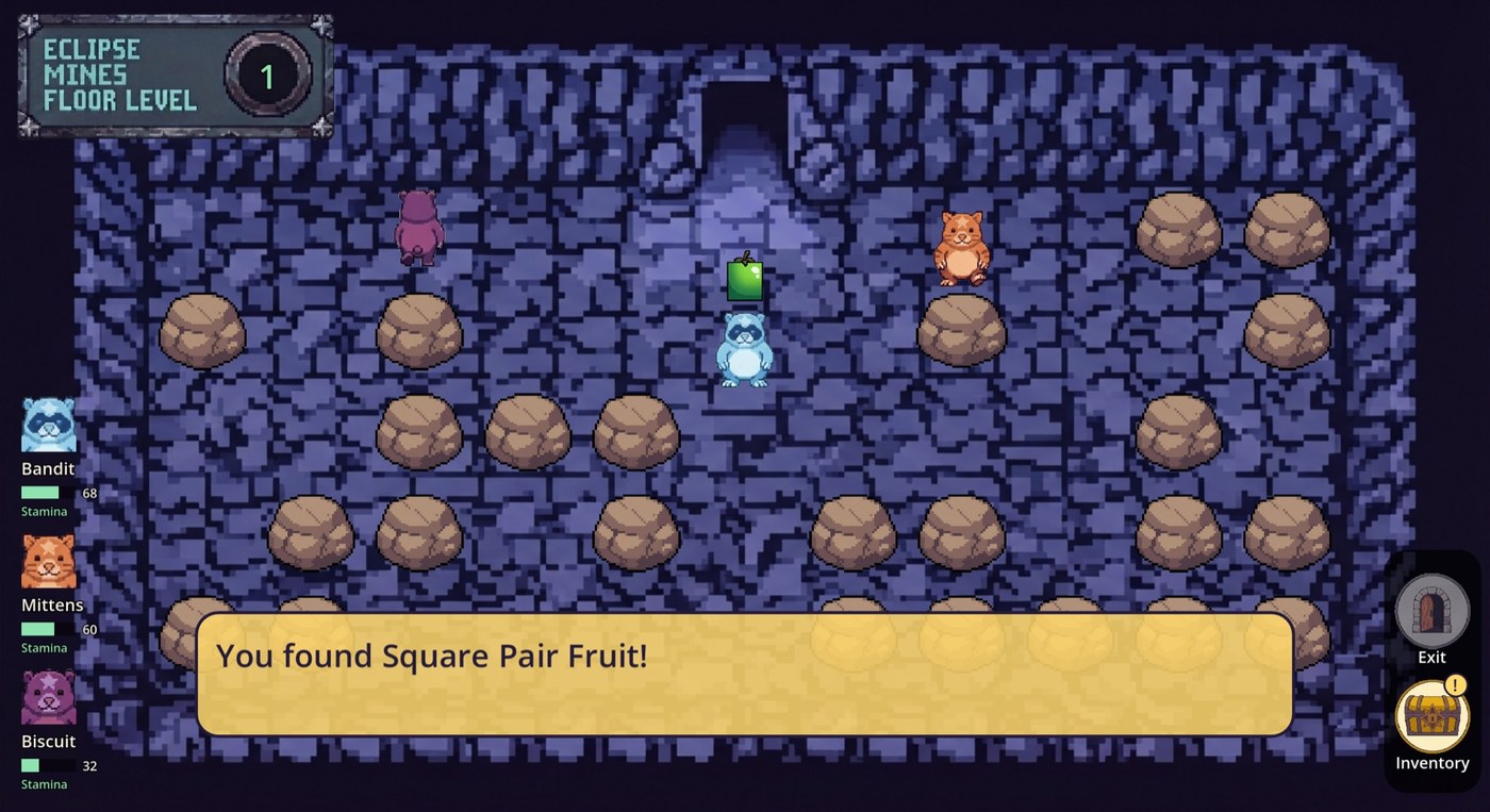 The moles finding treasure in the mines